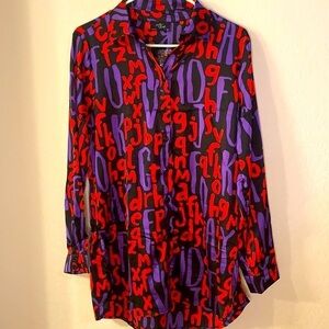 Alphabet long sleeve color top Milk & honey M